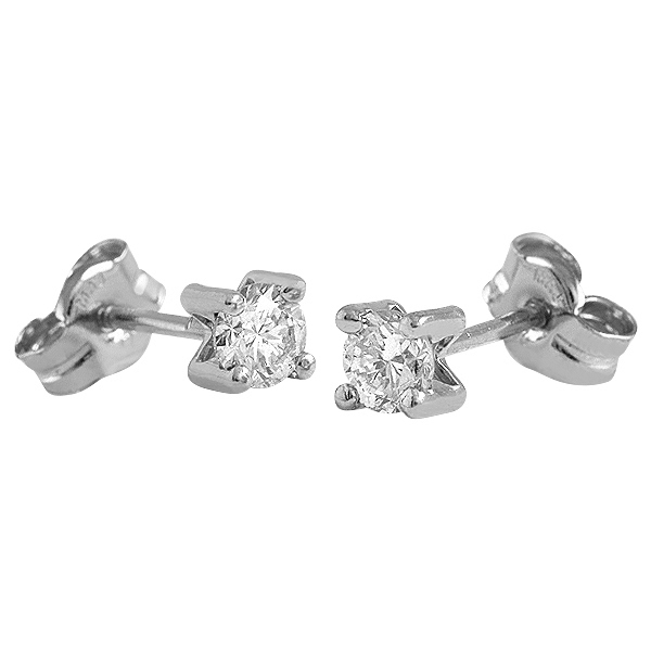 aros corona bianca - 0,16ct