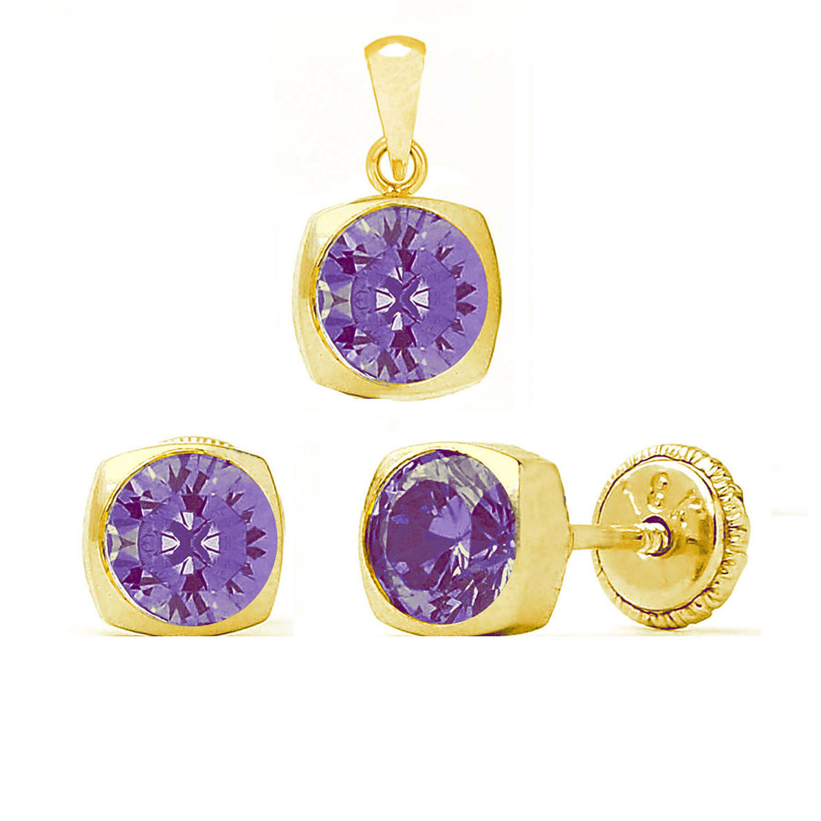 Conjunto Cuadrado Amatista